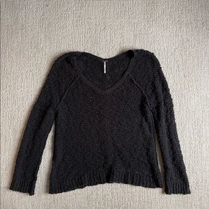 Free people black sweater